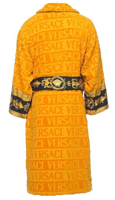 versace barocco & robe medusa bathrobe gold